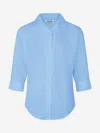 Zeco Schoolwear Zeco Girls School Fitted 3/4 Sleeve Non Iron Blouse Twin Pack In Blue