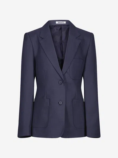 Zeco Schoolwear Kids'  Girls School Fitted Eco Blazer In Blue