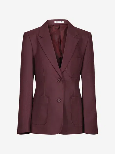Zeco Schoolwear Kids'  Girls School Fitted Eco Blazer In Purple