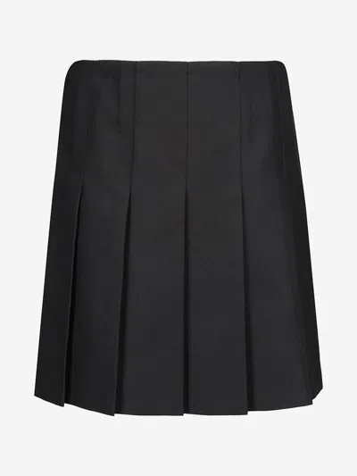 Zeco Schoolwear Kids'  Girls School Junior Stitch Down Pleat Skirt In Black