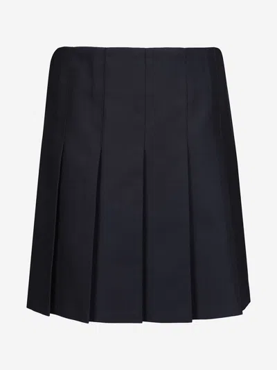 Zeco Schoolwear Kids'  Girls School Junior Stitch Down Pleat Skirt In Blue
