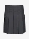Zeco Schoolwear Girls School Junior Stitch Down Pleat Skirt In Grey