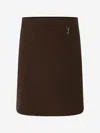 Zeco Schoolwear Girls School Lycra Heart Skirt In Brown