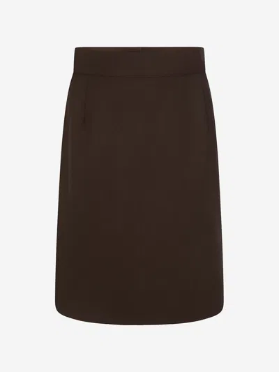 Zeco Schoolwear Kids'  Girls School Pencil Skirt In Brown