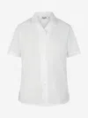 Zeco Schoolwear Girls School Short Sleeve Revere Collar Blouse Twin Pack In White