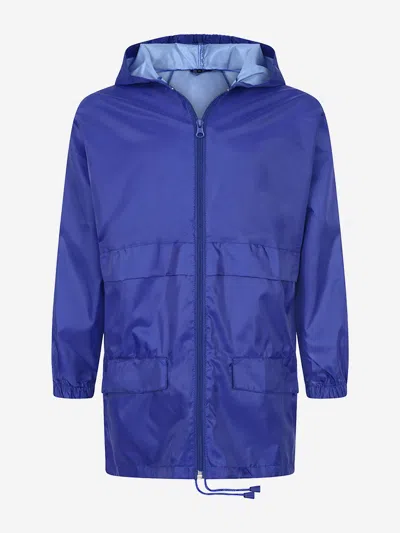 Zeco Schoolwear Kids School Cagoule In A Bag In Blue