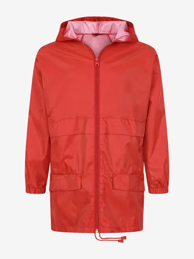 Zeco Schoolwear Kids School Cagoule In A Bag In Red