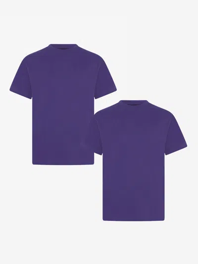 Zeco Schoolwear Kids School Crew Neck T-shirt In Purple