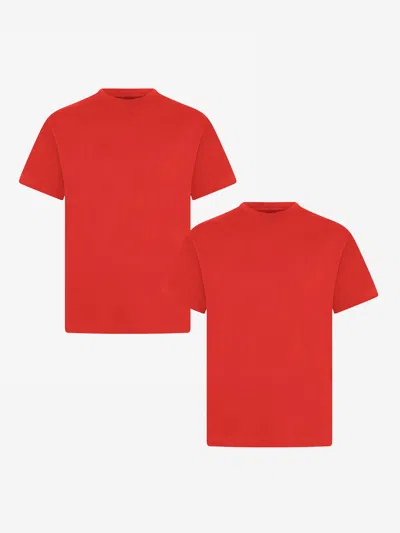 Zeco Schoolwear Kids School Crew Neck T-shirt In Red