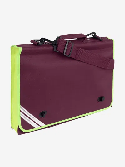 Zeco Schoolwear Kids School Hi-viz Document Case In Purple