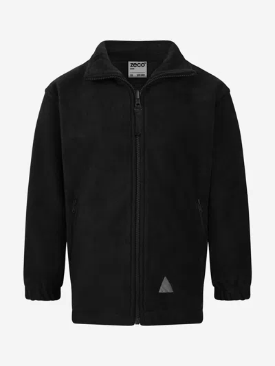 Zeco Schoolwear Kids School Polar Fleece Jacket In Black