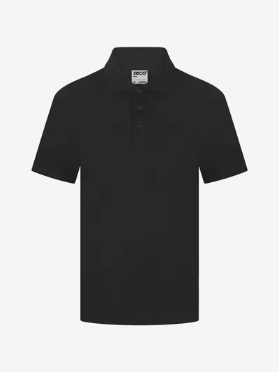 Zeco Schoolwear Kids School Polo Shirt In Black