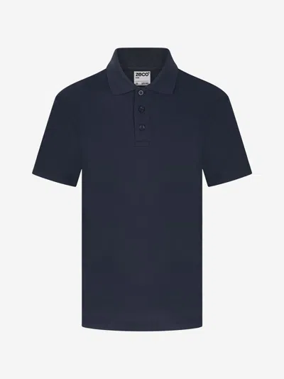 Zeco Schoolwear Kids School Polo Shirt In Blue