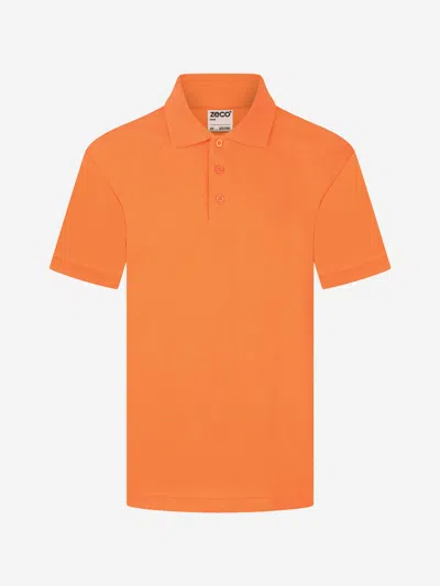 Zeco Schoolwear Kids School Polo Shirt In Orange