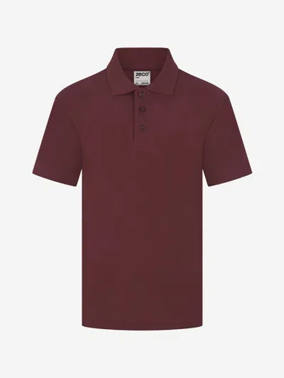 Zeco Schoolwear Kids School Polo Shirt In Purple