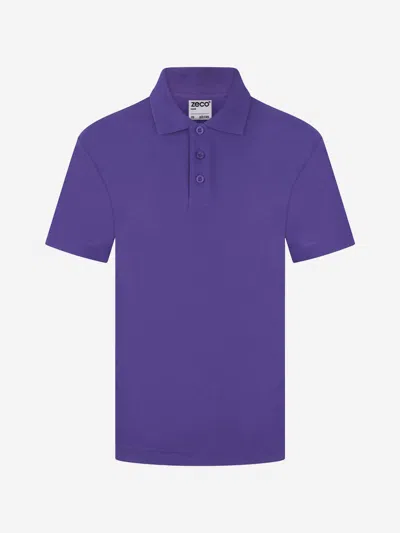 Zeco Schoolwear Kids School Polo Shirt In Purple