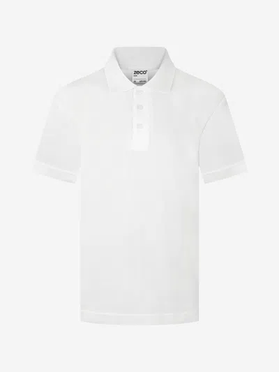 Zeco Schoolwear Kids School Polo Shirt In White