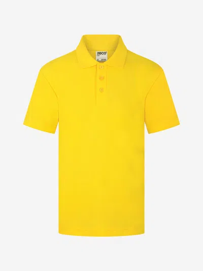 Zeco Schoolwear Kids School Polo Shirt In Yellow