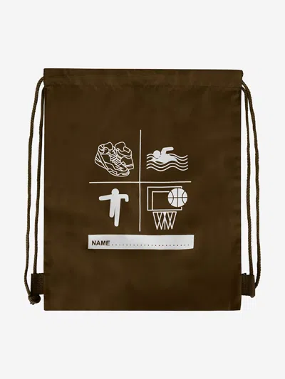 Zeco Schoolwear Kids School Premium Printed Pe Bag In Brown