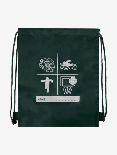 Zeco Schoolwear Kids School Premium Printed Pe Bag In Green