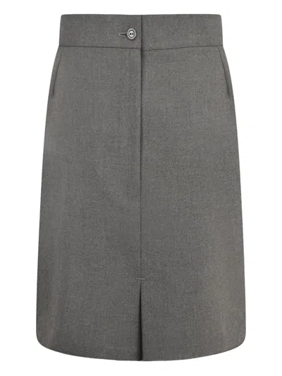 Zeco Schoolwear Kids' Stitch-down Pencil Skirt In Gray