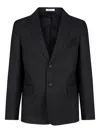 Zeco Schoolwear Two-button Notch-lapel Blazer In Black