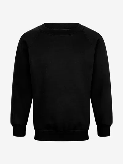 Zeco Schoolwear Zeco Kids School Crew Neck Sweatshirt In Black