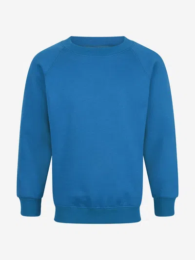 Zeco Schoolwear Zeco Kids School Crew Neck Sweatshirt In Blue