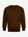 Zeco Schoolwear Zeco Kids School Crew Neck Sweatshirt In Brown