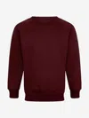 Zeco Schoolwear Zeco Kids School Crew Neck Sweatshirt In Burgundy