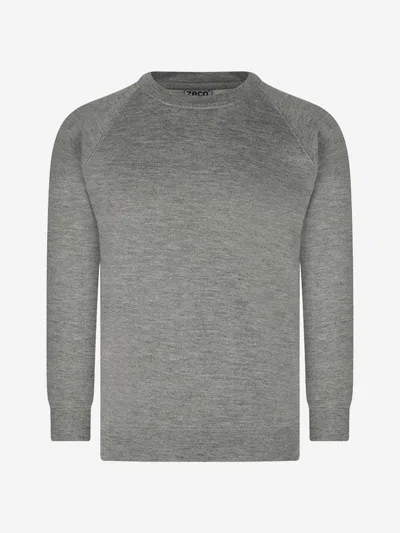 Zeco Schoolwear Zeco Kids School Crew Neck Sweatshirt In Gray