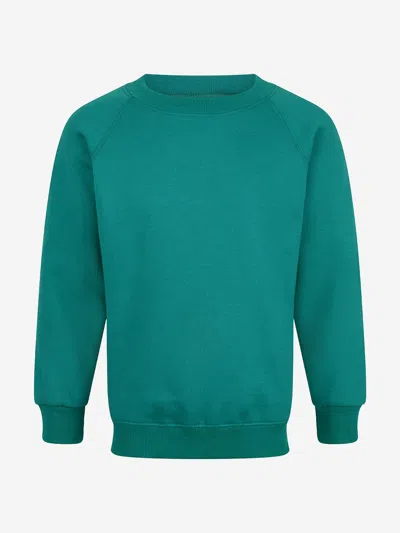 Zeco Schoolwear Zeco Kids School Crew Neck Sweatshirt In Green