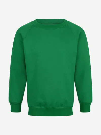Zeco Schoolwear Zeco Kids School Crew Neck Sweatshirt In Green