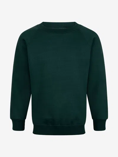 Zeco Schoolwear Zeco Kids School Crew Neck Sweatshirt In Green