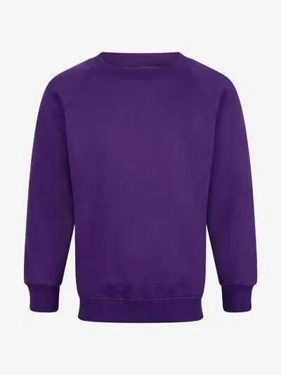 Zeco Schoolwear Zeco Kids School Crew Neck Sweatshirt In Purple