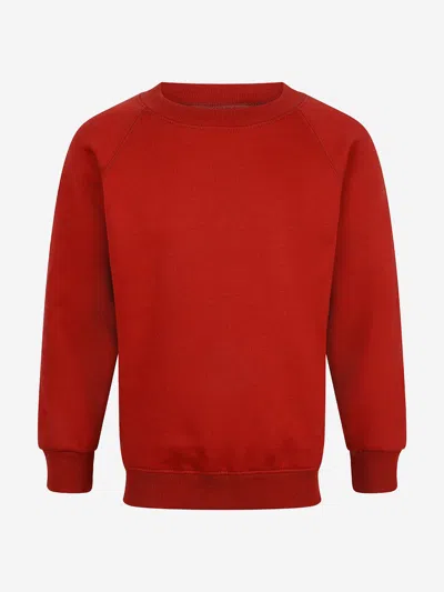 Zeco Schoolwear Zeco Kids School Crew Neck Sweatshirt In Red