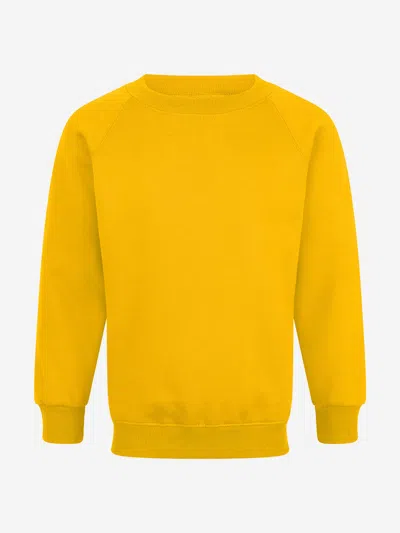 Zeco Schoolwear Zeco Kids School Crew Neck Sweatshirt In Yellow