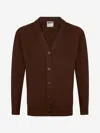 Zeco Schoolwear Zeco Kids School Knitted Cardigan In Brown
