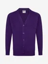 Zeco Schoolwear Zeco Kids School Knitted Cardigan In Purple