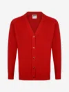 Zeco Schoolwear Zeco Kids School Knitted Cardigan In Red