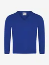 Zeco Schoolwear Zeco Kids School Knitted V-neck Jumper In Blue