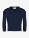 Zeco Schoolwear Zeco Kids School Knitted V-neck Jumper In Blue