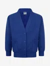 Zeco Schoolwear Zeco Kids School Sweatshirt Cardigan In Blue