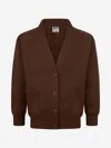Zeco Schoolwear Zeco Kids School Sweatshirt Cardigan In Brown