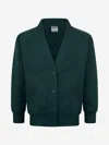 Zeco Schoolwear Zeco Kids School Sweatshirt Cardigan In Green