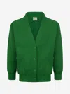 Zeco Schoolwear Zeco Kids School Sweatshirt Cardigan In Green