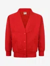 Zeco Schoolwear Zeco Kids School Sweatshirt Cardigan In Red