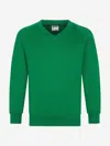 Zeco Schoolwear Zeco Kids School V-neck Sweatshirt In Green