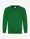 Zeco Schoolwear Zeco Kids School V-neck Sweatshirt In Green