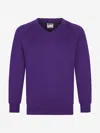 Zeco Schoolwear Zeco Kids School V-neck Sweatshirt In Purple